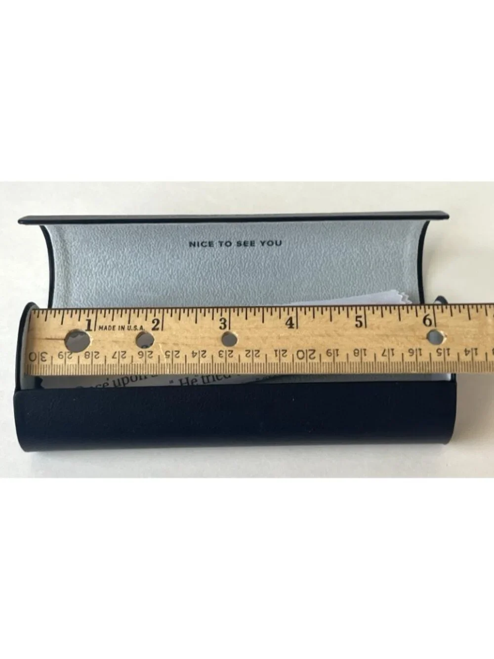 Warby Parker Eyeglass Case Navy Blue Eyeglasses Hard Case Replacement and Cloth